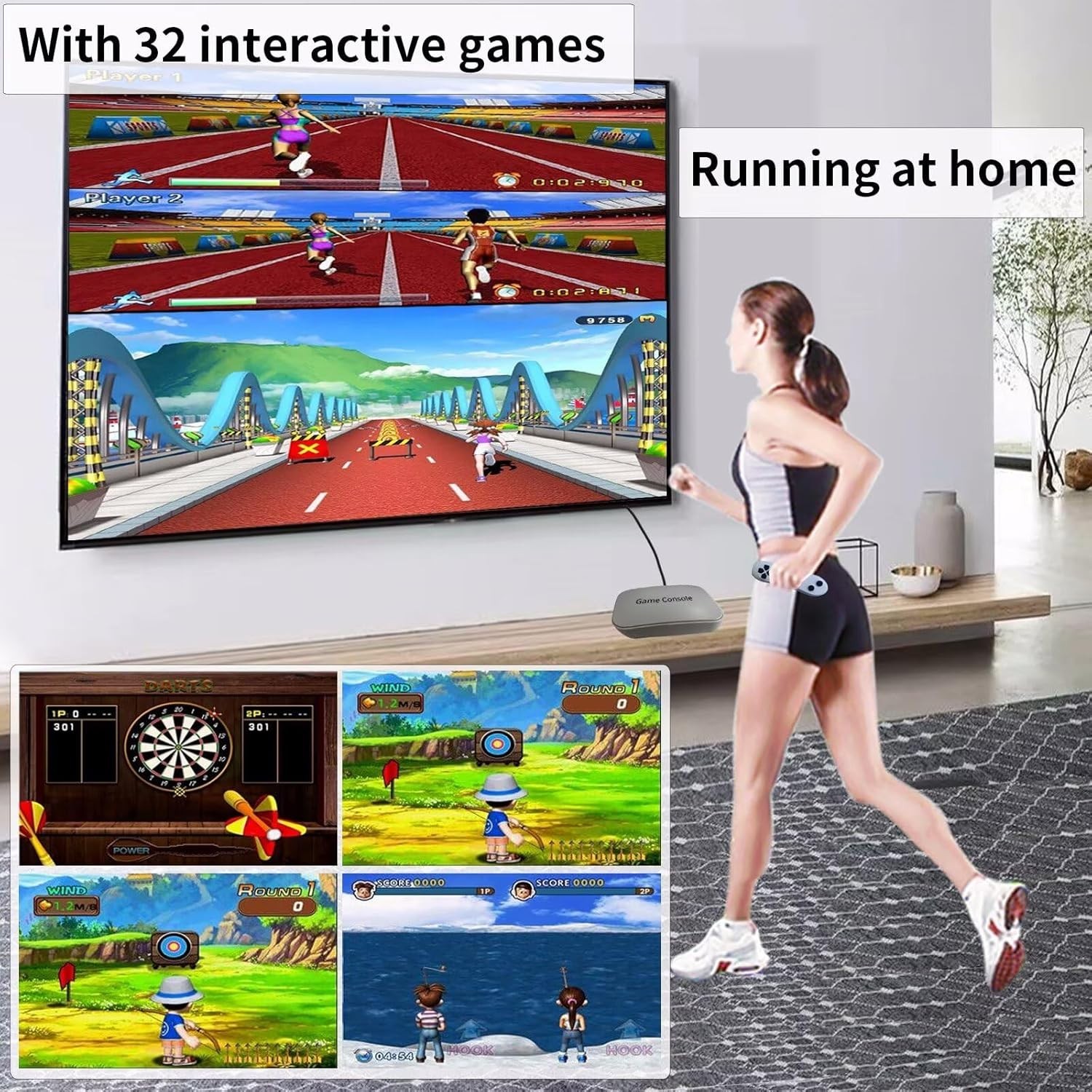 Plug & Play TV Game Console for Kids & Adults – 100 Interactive Games