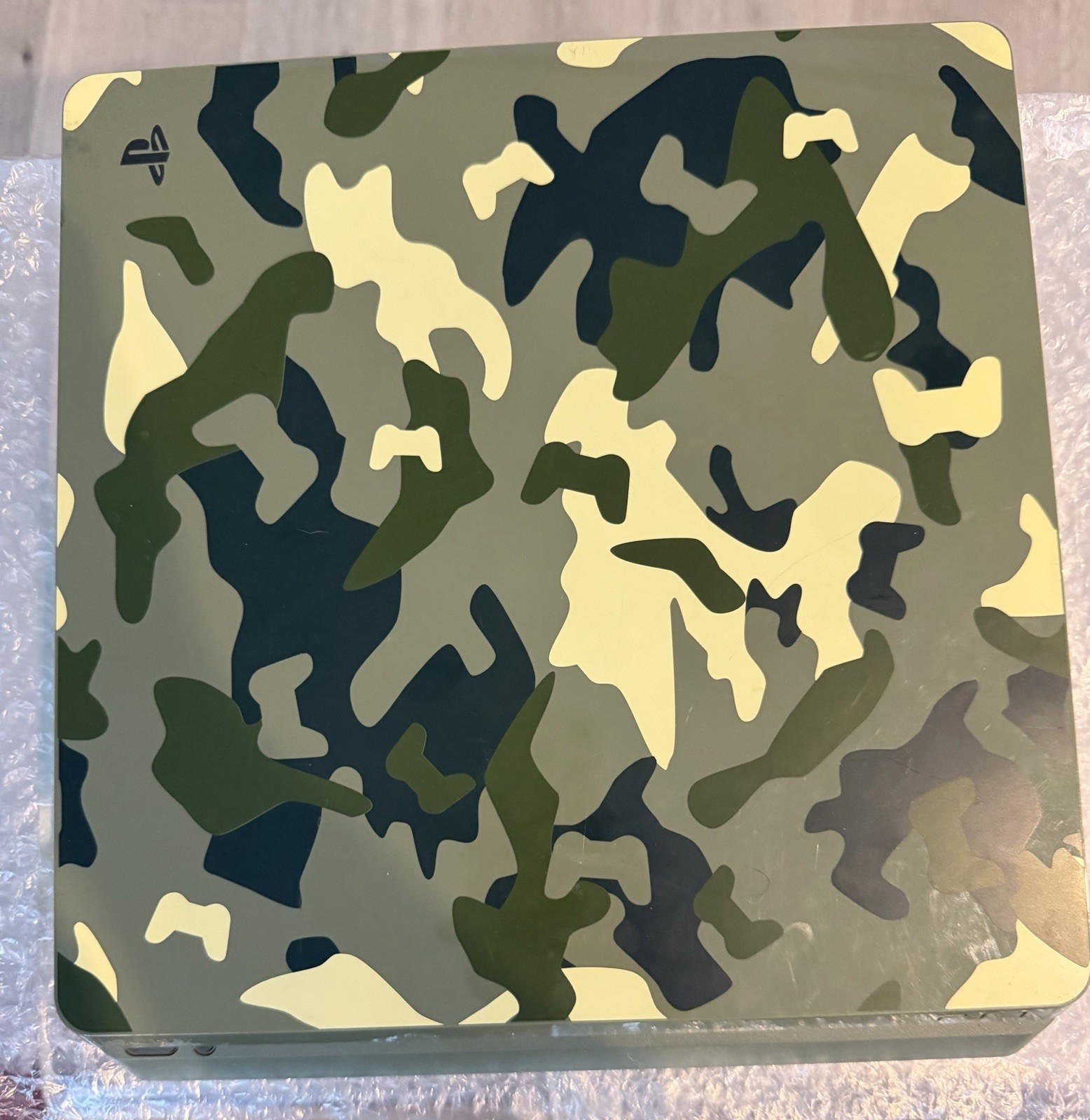 Sony PlayStation 4 PS4 Slim 1TB COD WW2 Camo Console w/Cables + Tested & Working