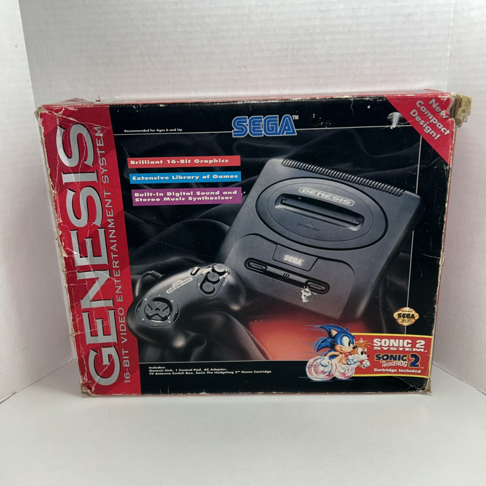 SEGA GENESIS MODEL 2 CONSOLE IN BOX – PLEASE READ