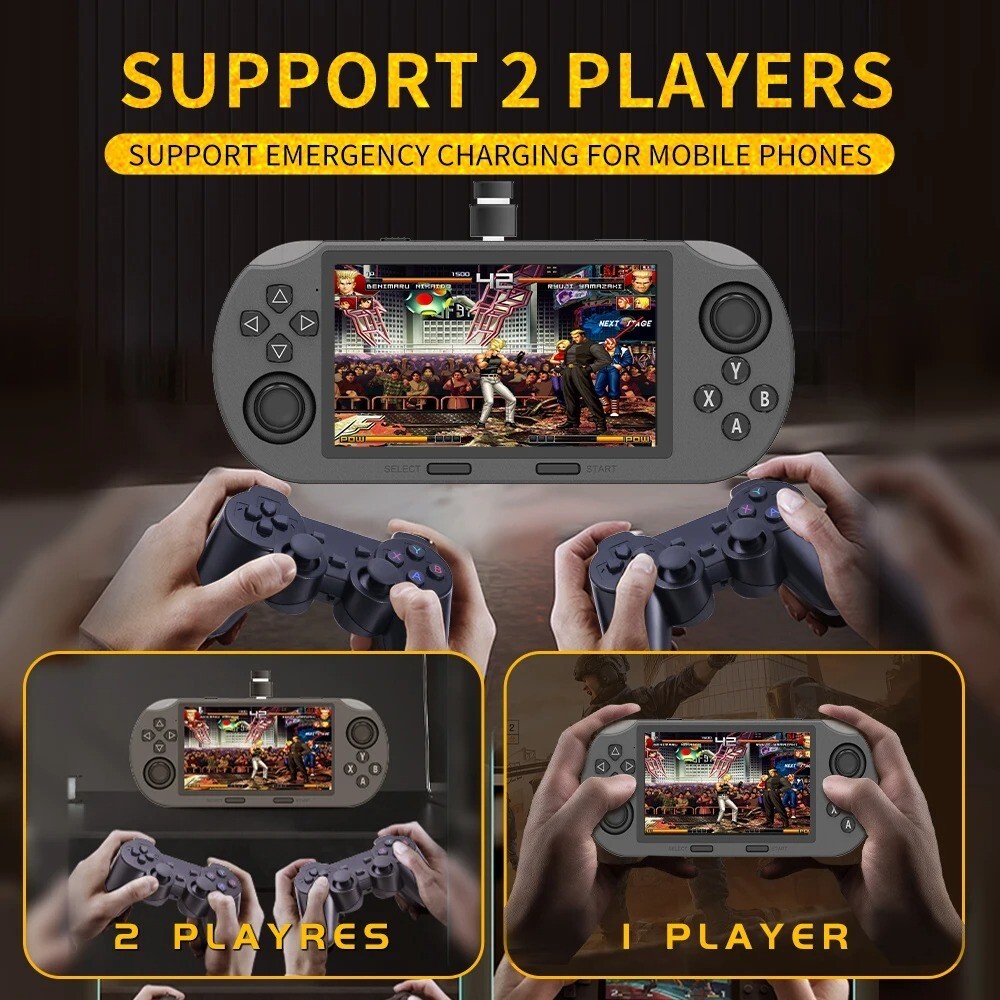 4.5″ Portable Handheld Game Console Player with 20000+Games and 2 Controllers