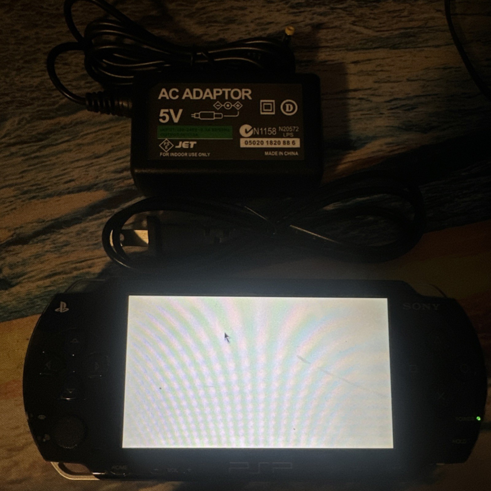 TESTED Sony PSP-1001 black console with charger game not included ALL ORIGINAL