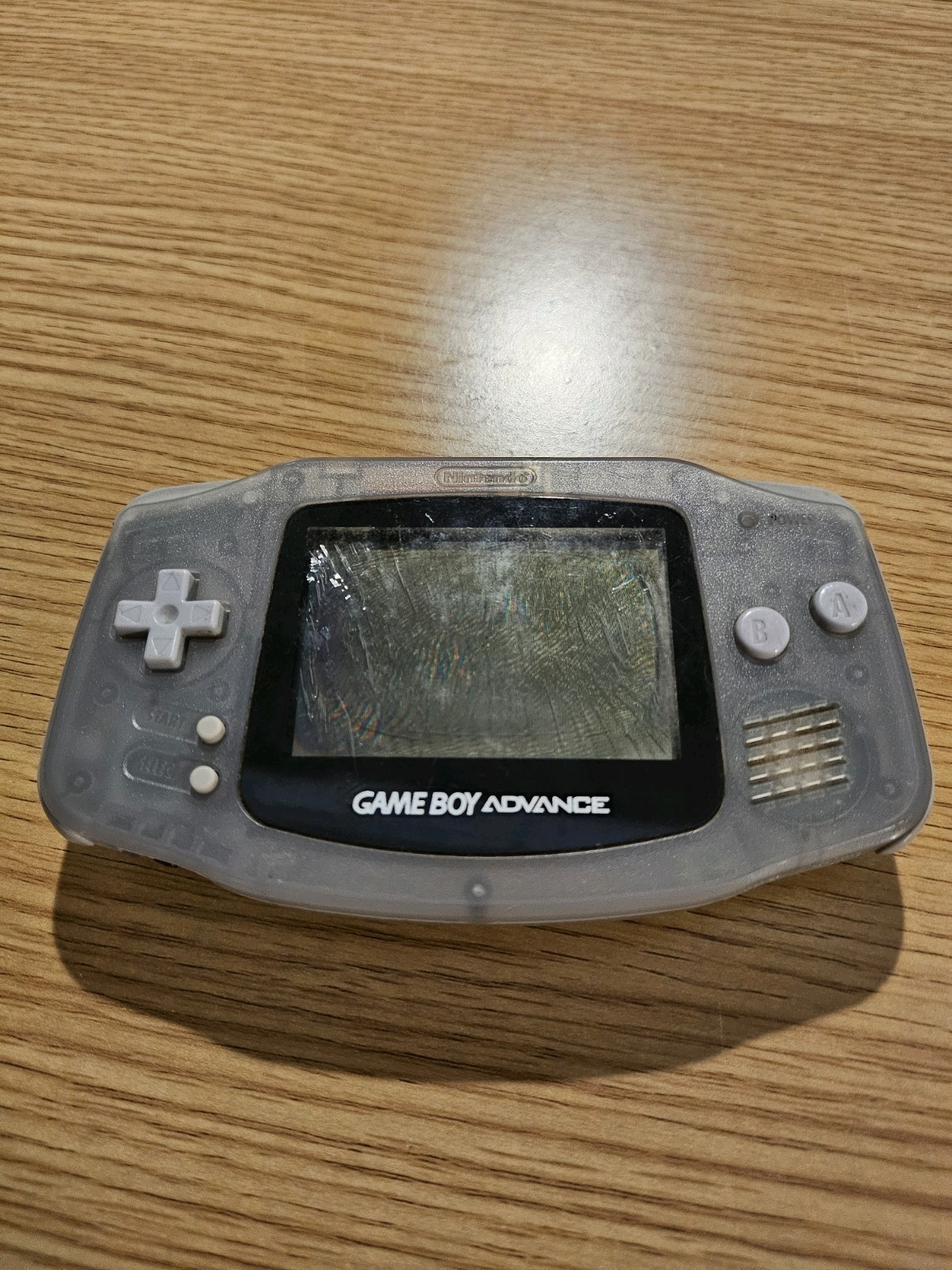Nintendo Game Boy Advance AGB-001 Handheld for Parts/Repair – Glacier Blue Clear