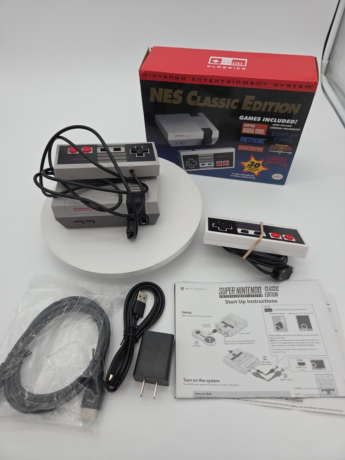 Nintendo NES Classic Edition Mini Console CIB Complete 30 Games HDMI DS Open Box