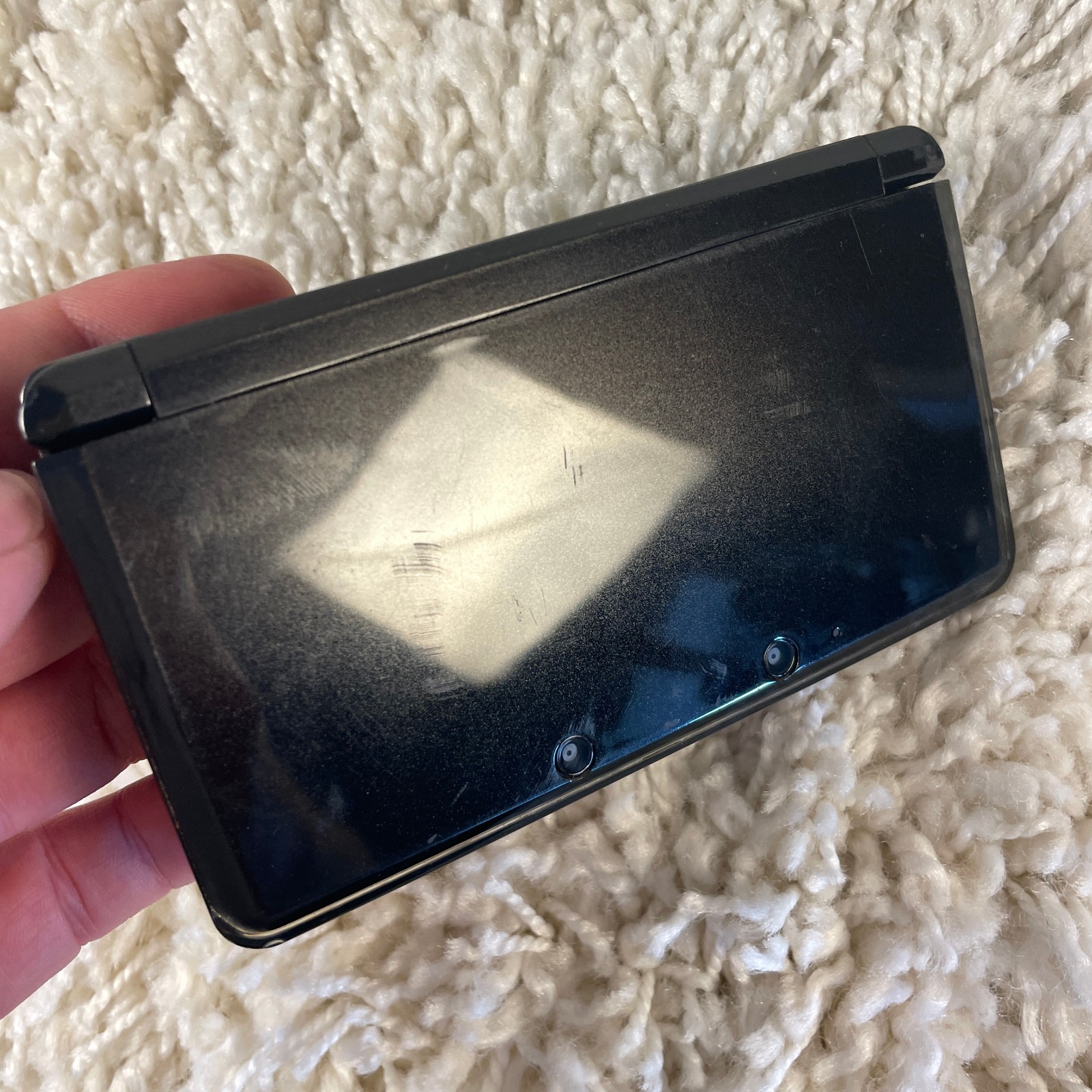 Nintendo 3DS Cosmo Black Handheld Console System CTR-001 Tested