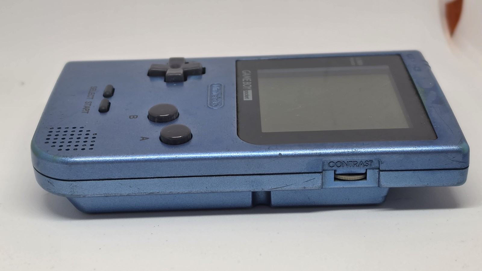 Nintendo Game Boy Pocket Ice Blue MGB-001 Handheld Console + Dr. Mario Tested