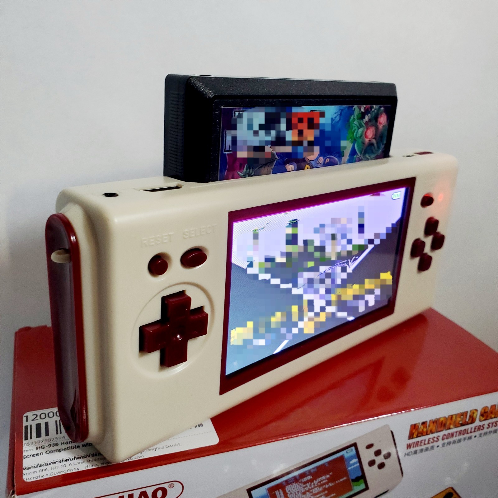 TOP LOADER Handheld 8Bit Console 60pin FC-Pocket Portable Cartridge Game Reader