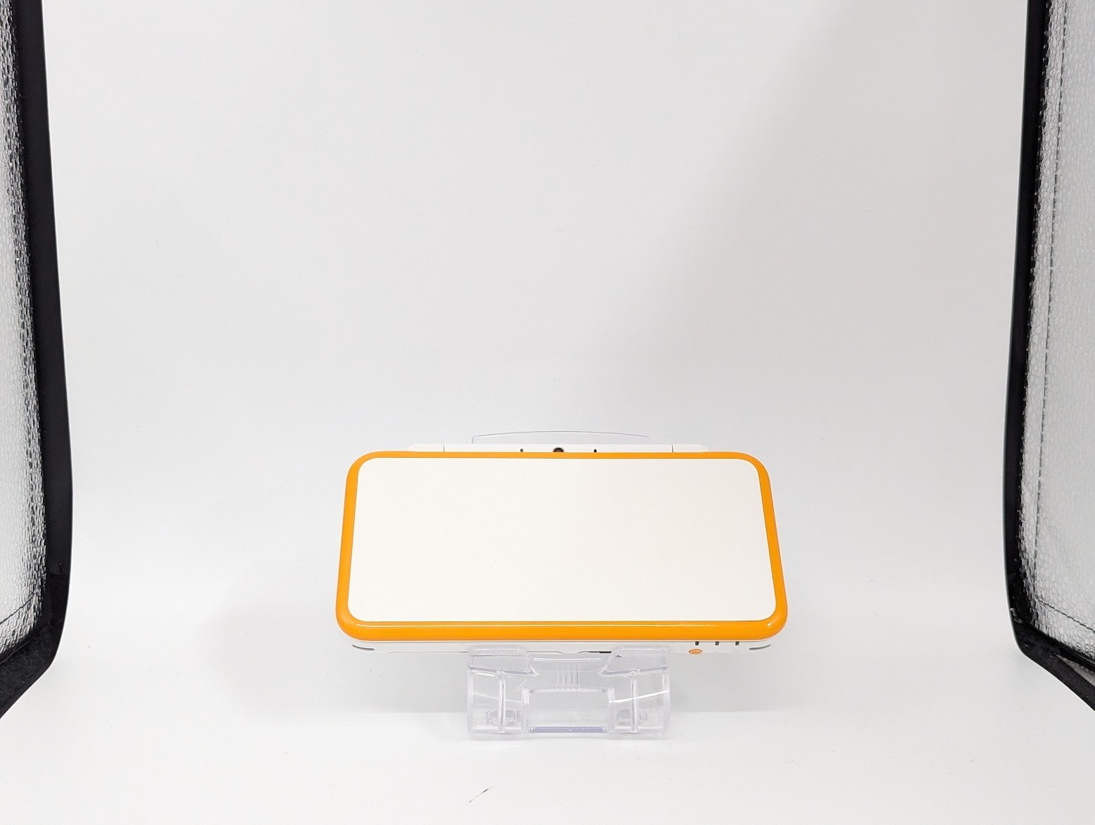 B6784 Nintendo new 2DS console LL XL White x Orange Japan w/box pen manual