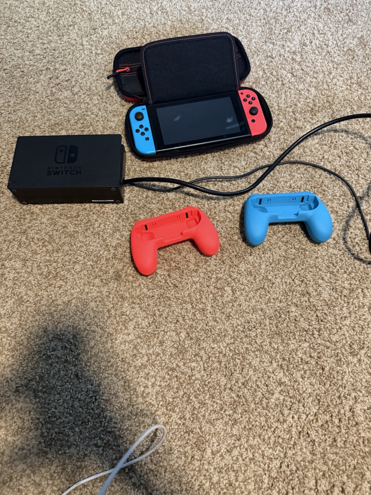 Nintendo Switch HAC-001(-01) with Blue and Red Joy-Con Controllers