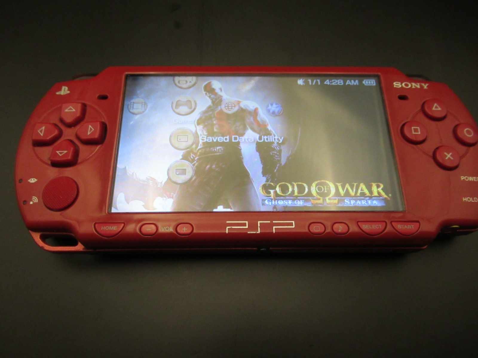 Sony PSP 2001 64Gb God of War Limited Special Edition TESTED, V.G. RARE, ARK-4!