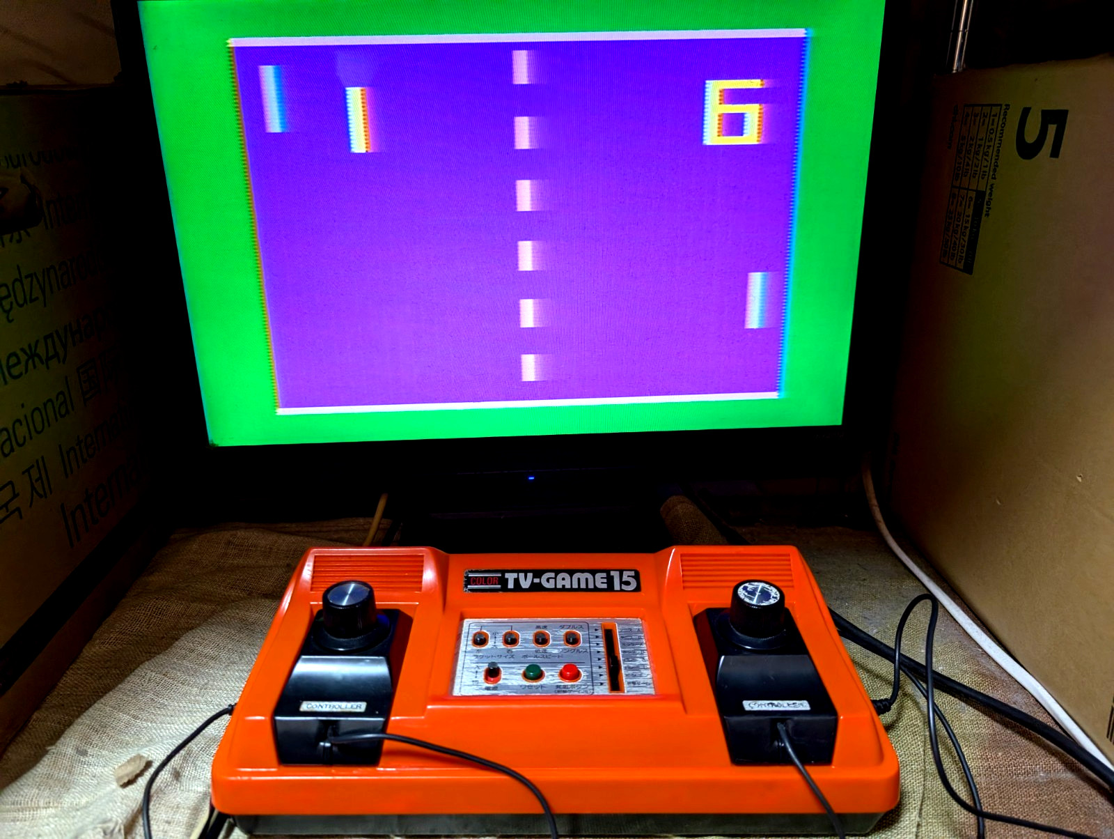 Nintendo Color TV game TV-GAME15 CTG-15V console Japan Box Manual