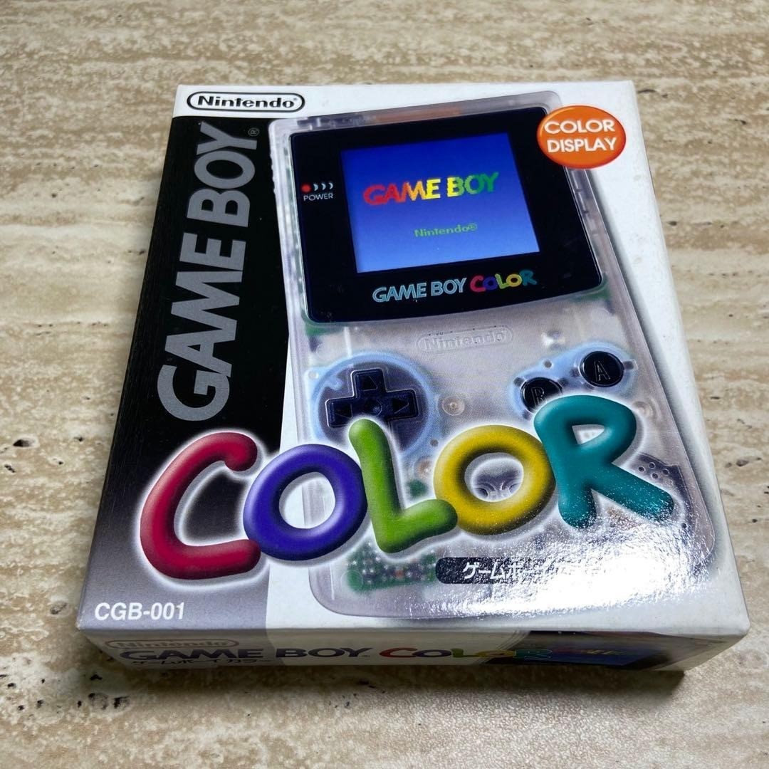 Nintendo Game Boy Color Clear Complete in Box Near Mint Tested 7239