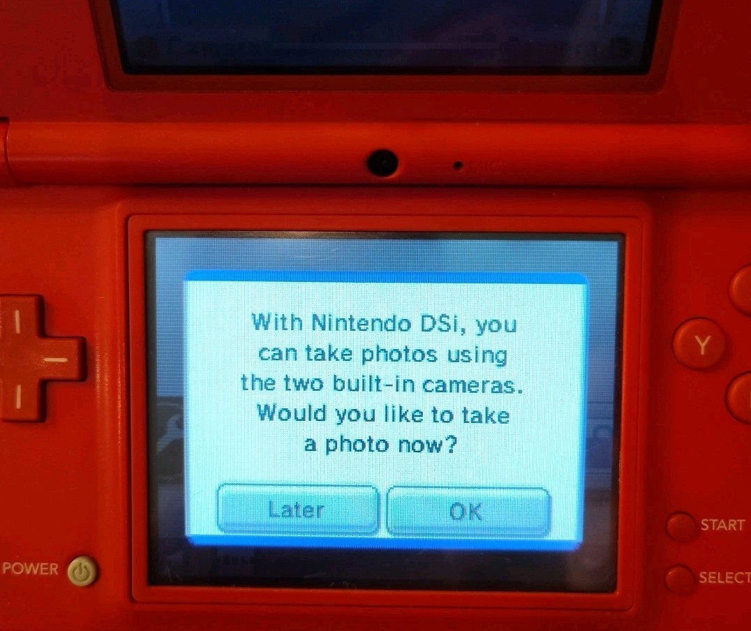 Nintendo DSi Red Console Tested & Working Charger Included No Stylus