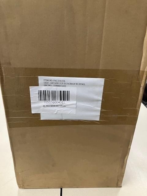 Arcade1Up Jr. Pac-Man Kids Arcade Cabinet with Stool and 3 Games 1y Warranty