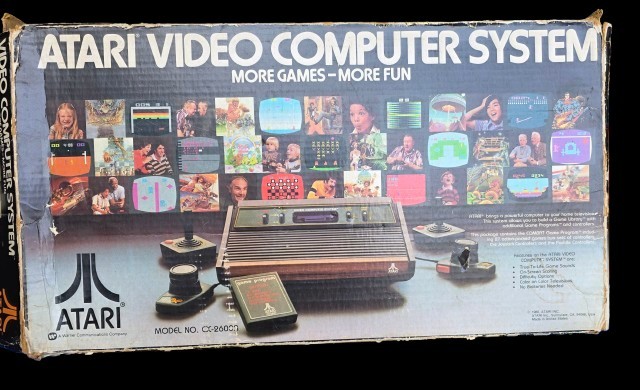 Atari CX-2600A Console Bundle In Original box w Over 12 Games Tested Working