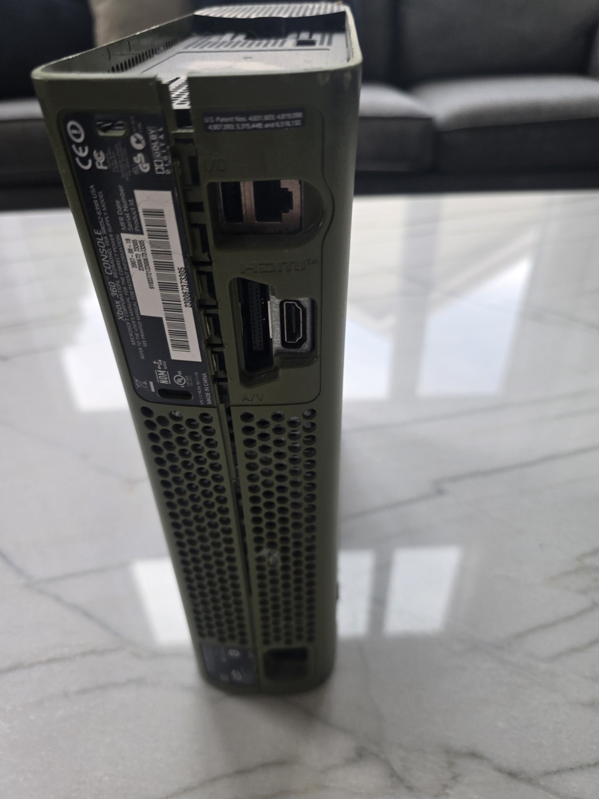 Xbox 360 Halo 3 Special Edition Console Only Green Untested For Parts