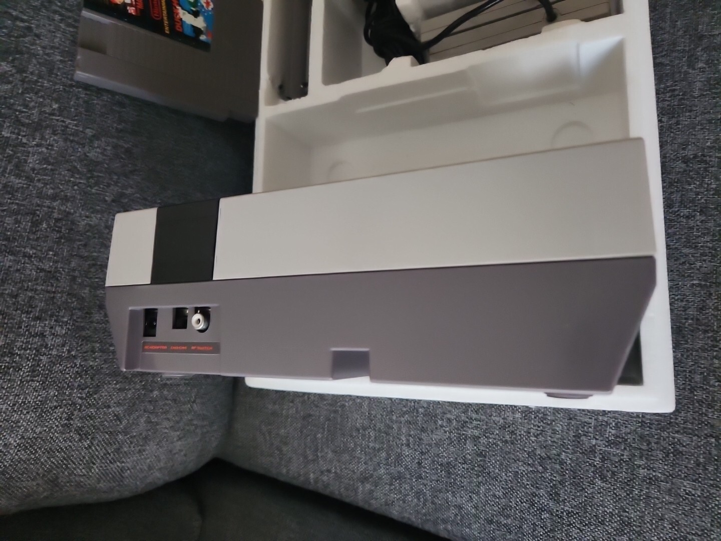 Nintendo NES Action Set Video Game System With BOX INSERTS Styrofoam Authentic