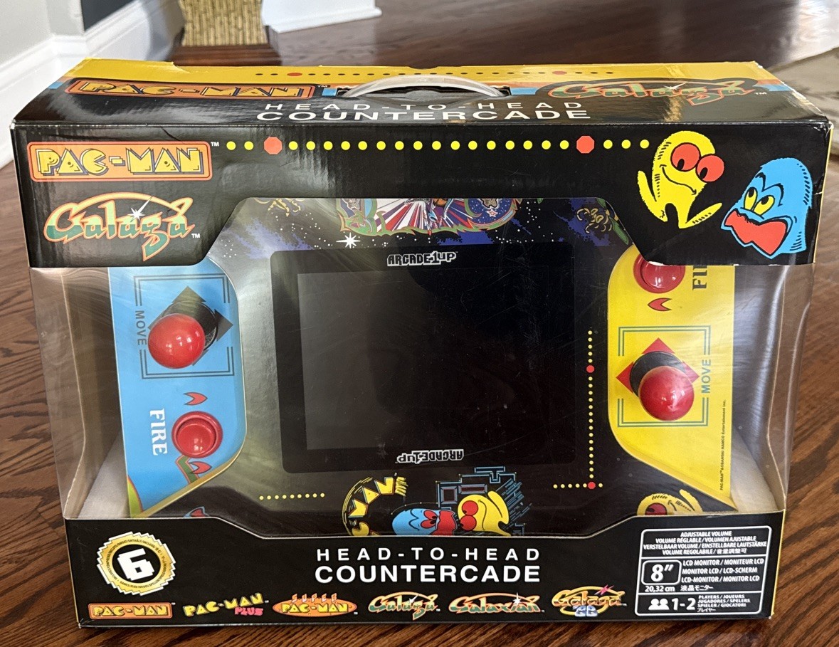 Arcade 1Up Pac-Man vs Galaga Head-to-Head Countercade 1-2-Player 6-in-1