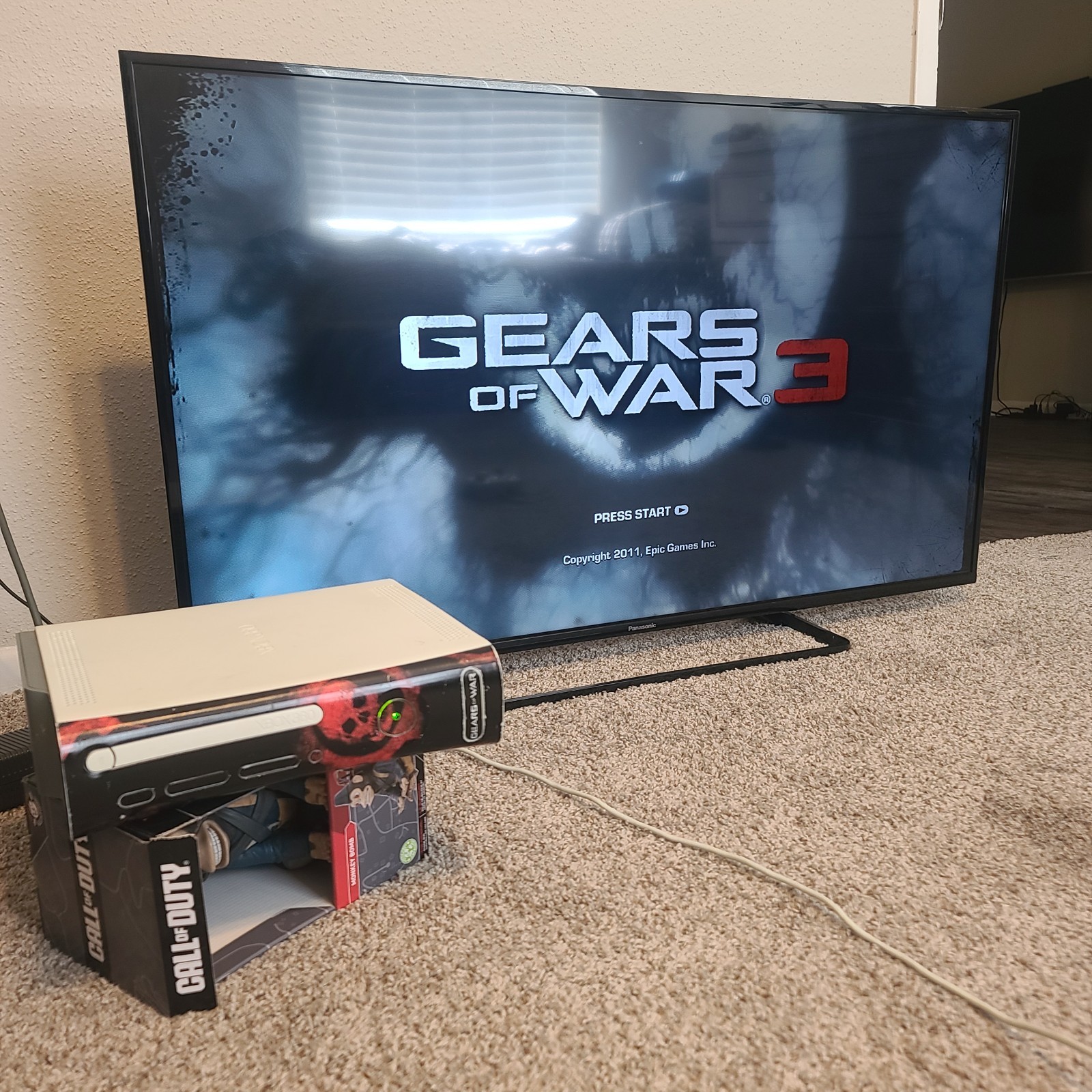 Xbox 360 Fat Console – Gears Of War Cleaned & New Drive Belt Microsoft 60 GB HDD