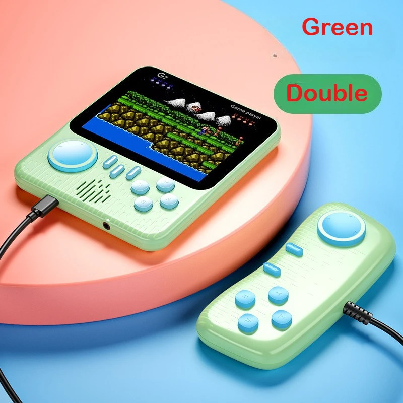 G7 Retro Handheld Game Console, 3.5-Inch LCD, Built-In 666 Games,Portable Gamin