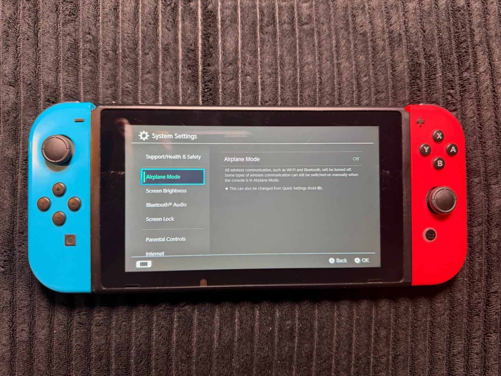 Nintendo Switch V2 HAC-001(-01) Neon Blue Red Joy-Cons Console Tested