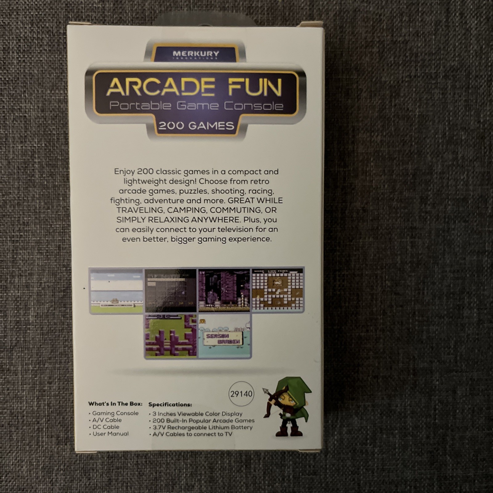 Merkury Innovations Arcade Fun Portable Game Console With 200 GAMES NEW 2025!