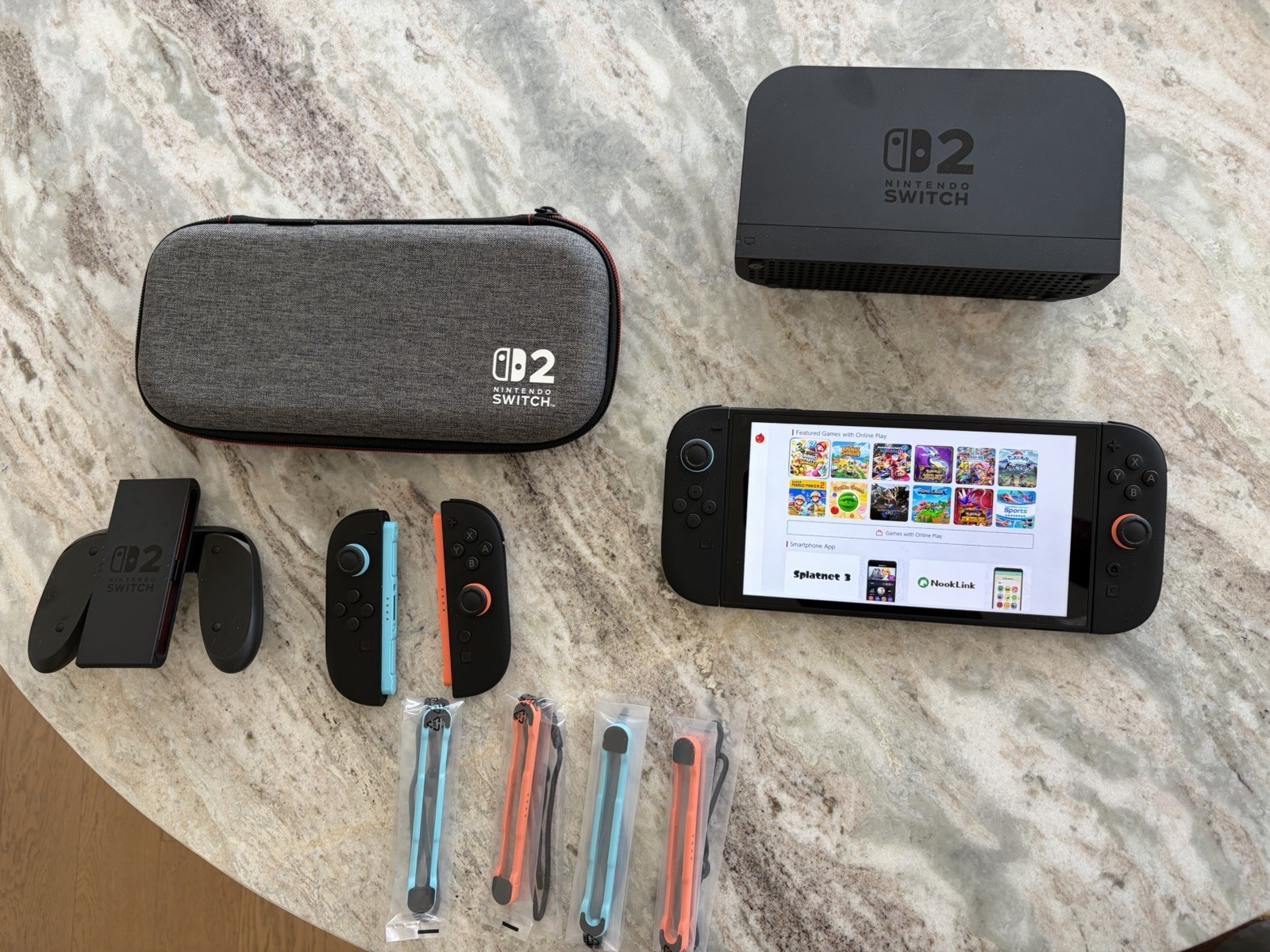Nintendo Switch 2 Neon 256GB w/ Extra Joy-Con Pair, Dock & Case – Lightly Used