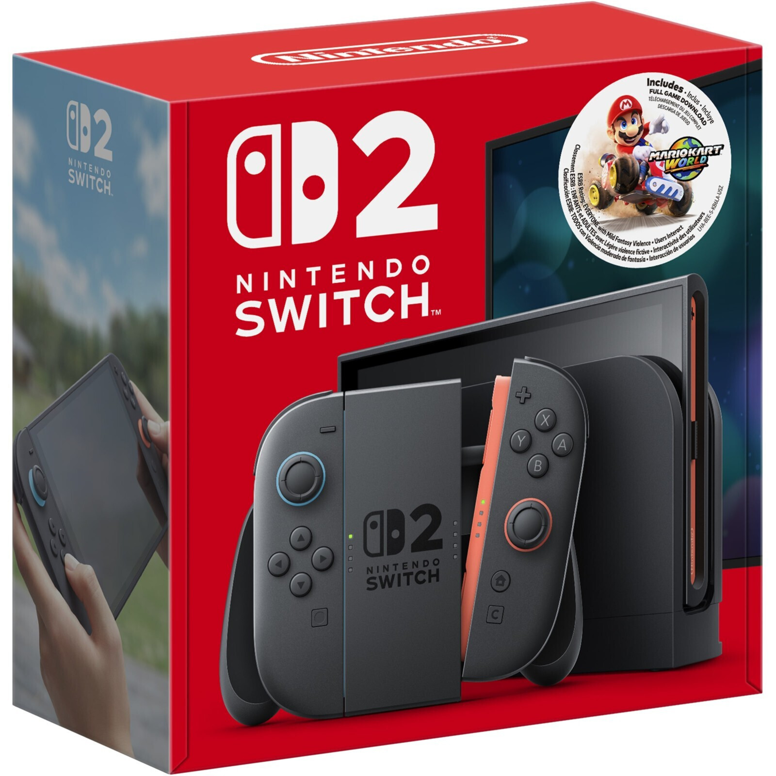 Nintendo Switch 2 Handheld Console System – Mario Kart World Bundle – BRAND NEW