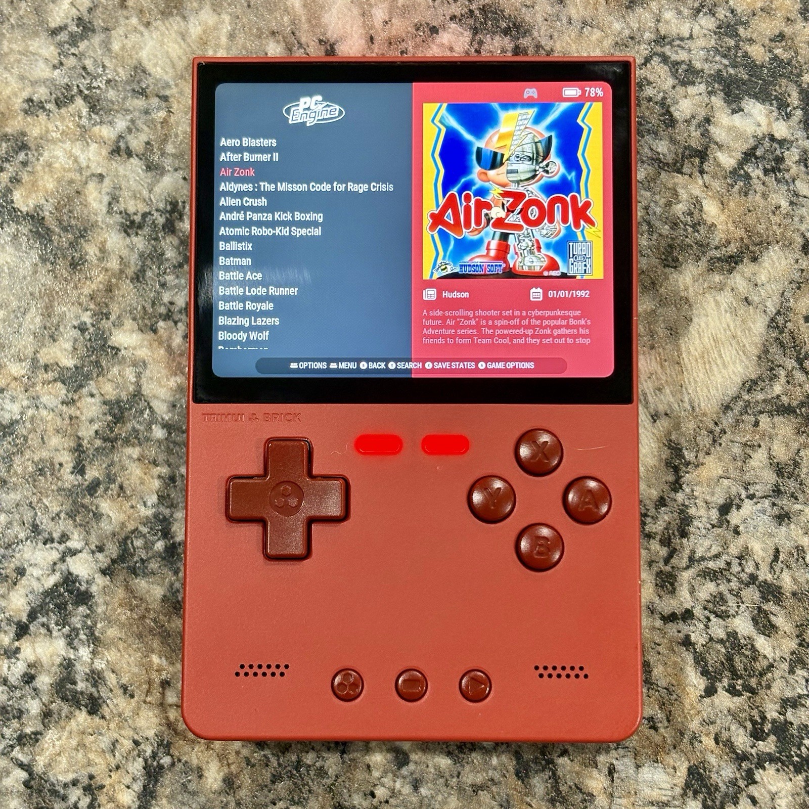 New Trimui Brick Gaming Handheld, New 64GB Card, Custom Loaded Ready To Play