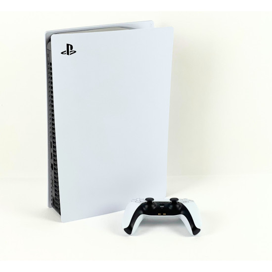 Sony PlayStation 5 Slim Disc Console + 2 Extra Controllers Included Free + Base