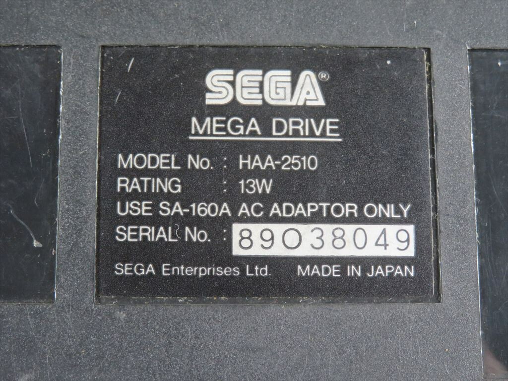 Mega drive Console Sega MD controller genesis Japan model working game tested jp
