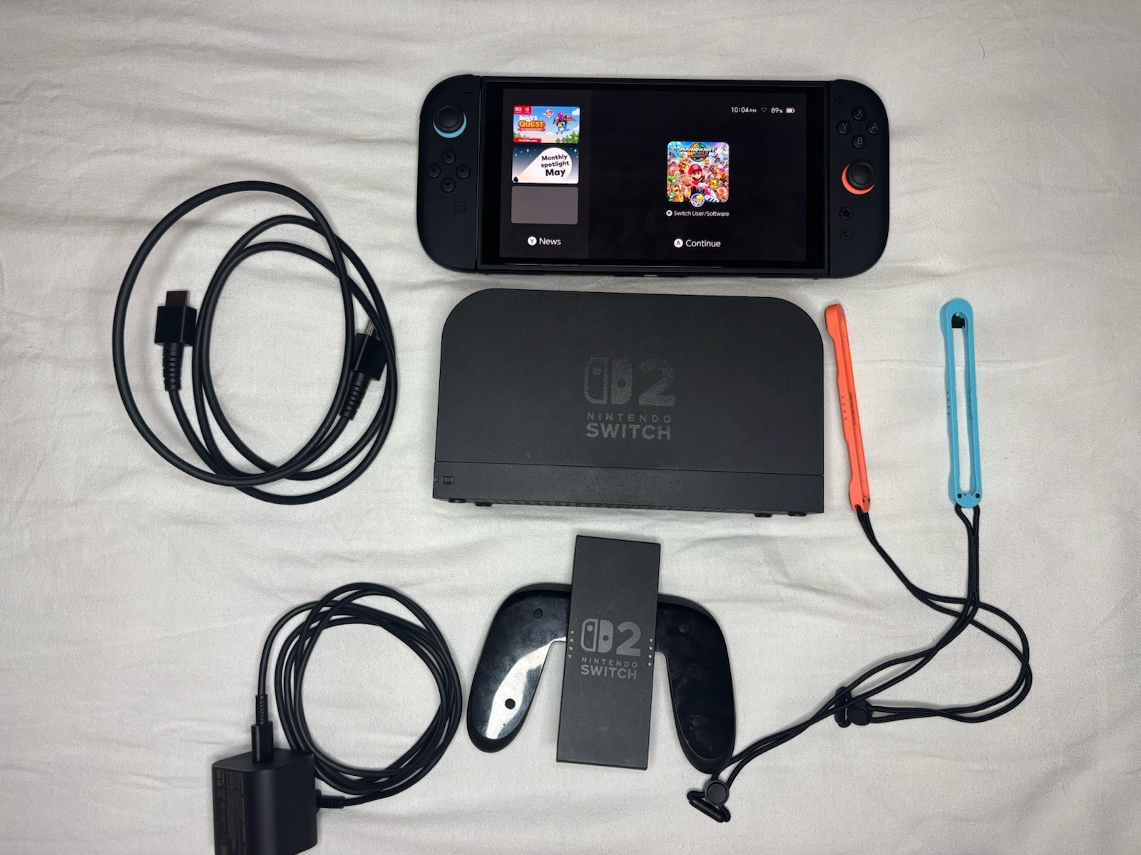 Nintendo Switch 2 Console 256GB 1080p w/ Dock & Joy-Con Controllers Mario Kart