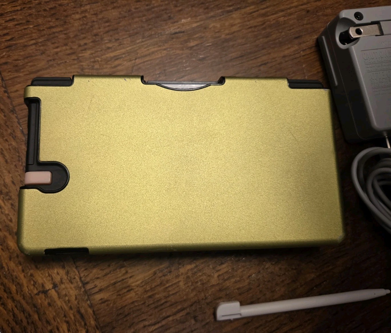 Nintendo DSi Black W/Gold Protective Case Handheld 2 Stylis Charger & Emma Game