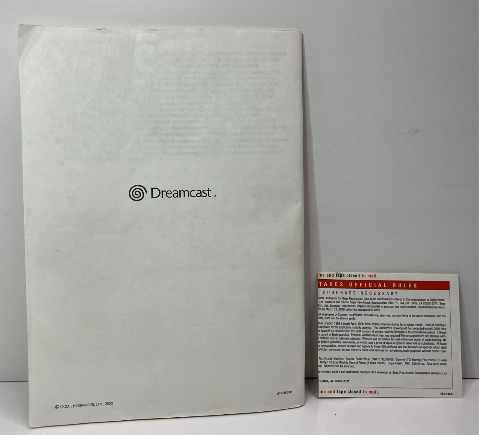 Sega Dreamcast Console w/ box! Please read! (B378)