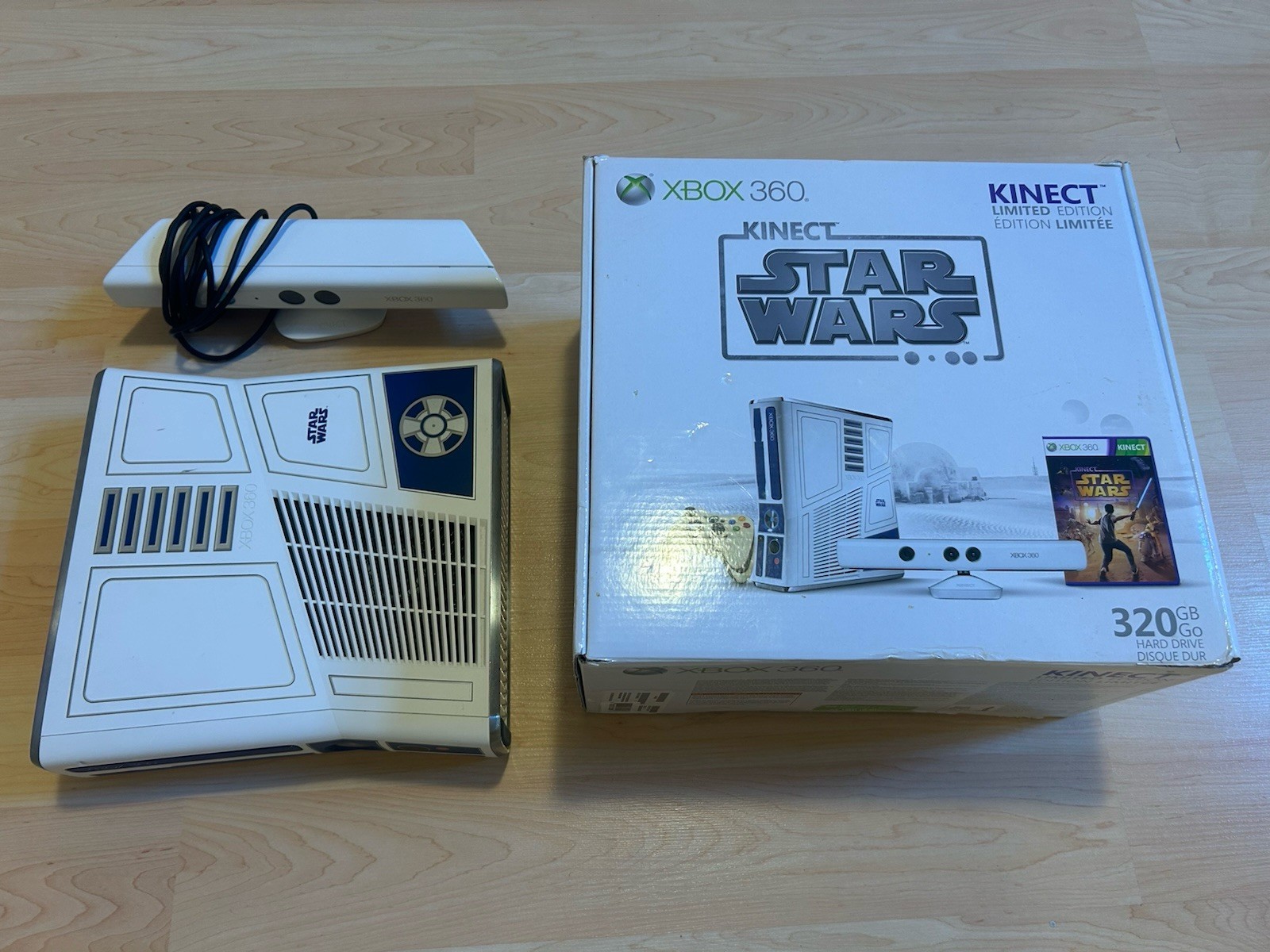 Microsoft Xbox 360 320GB Kinect Star Wars Limited Edition TESTED READ
