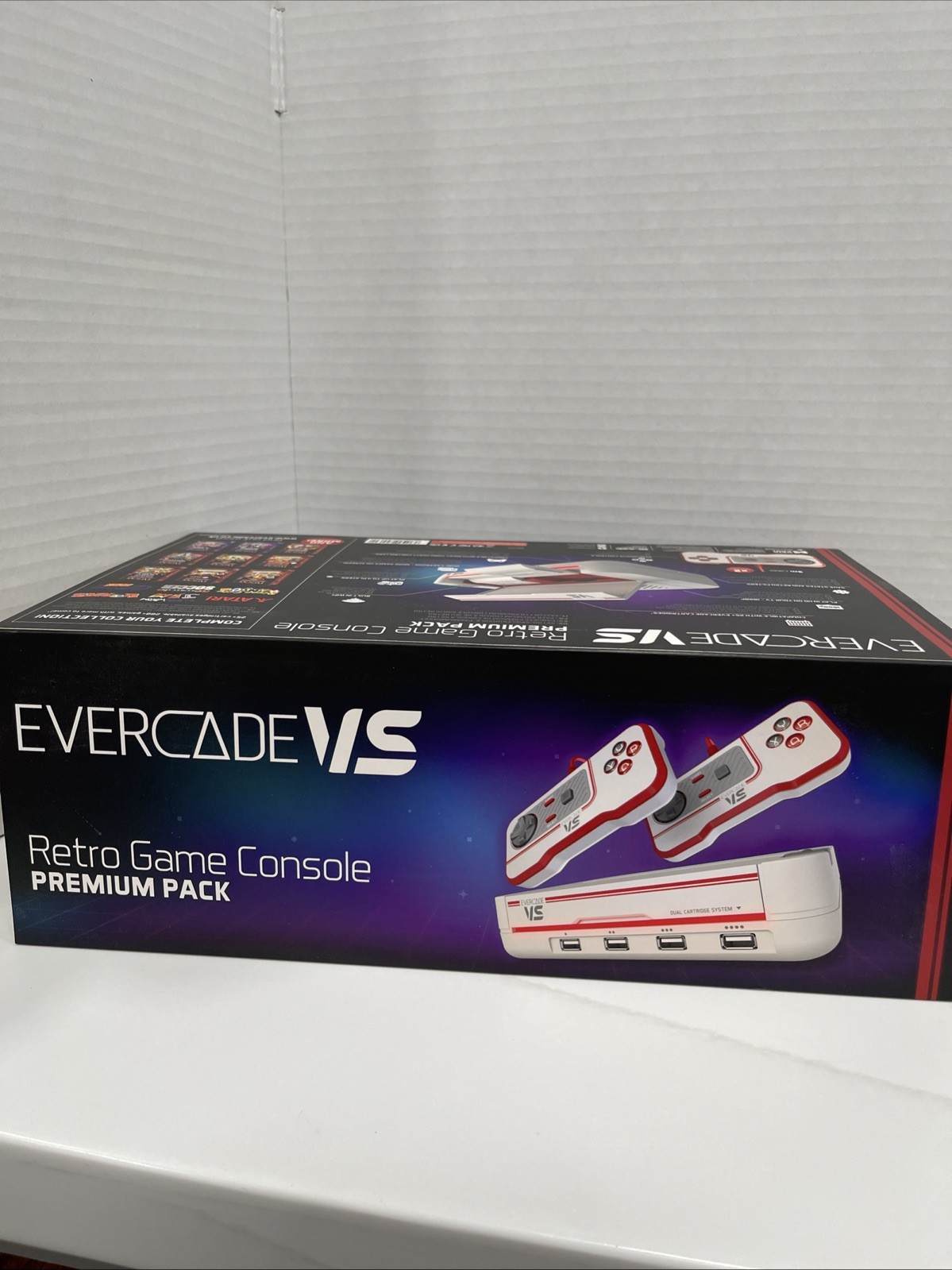 Blaze Evercade VS Premium Pack Retro Game Console VGC Controller Manual READ