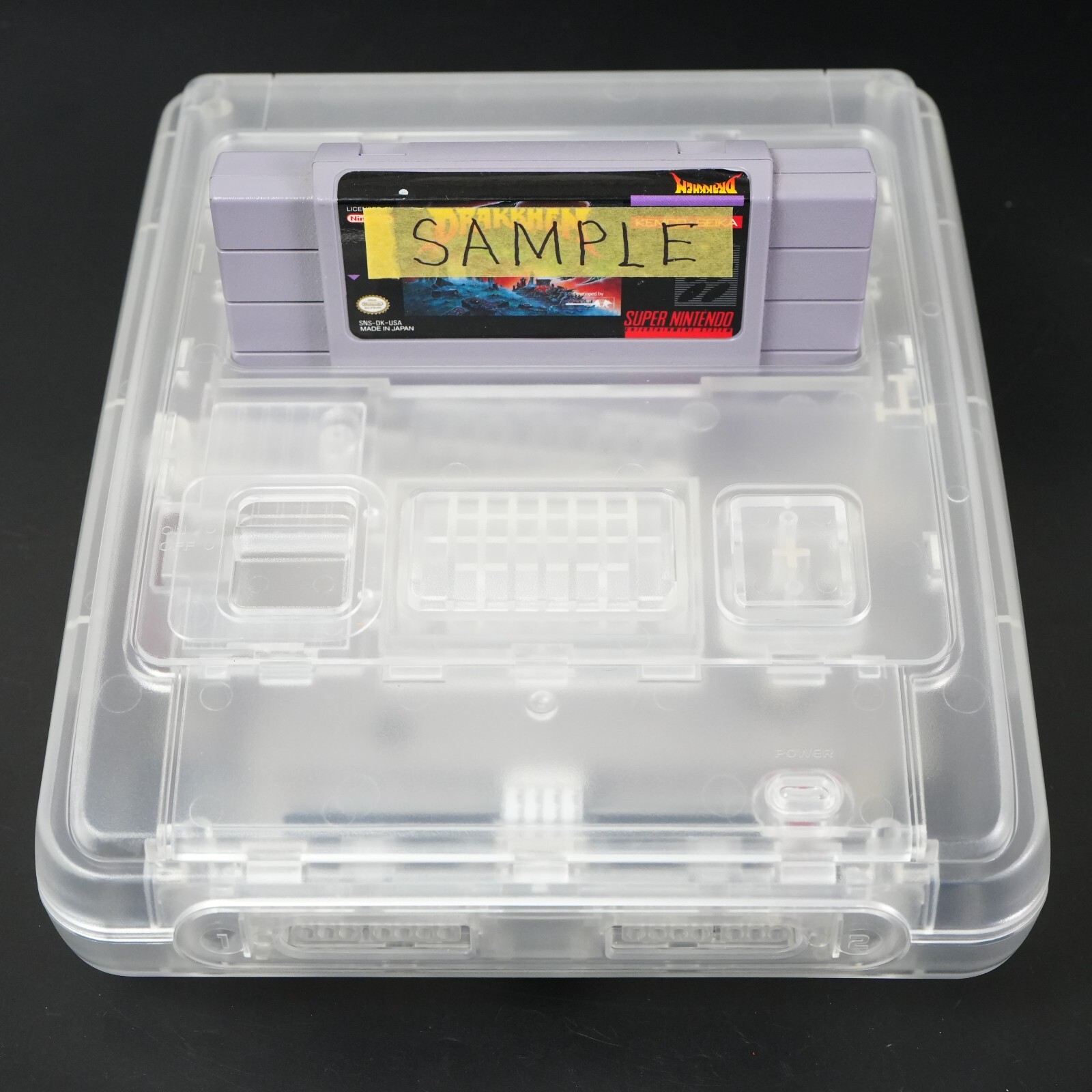 Nintendo Super Famicom Console SHVC-001 SFC SNES Translucent White Shell USB MOD