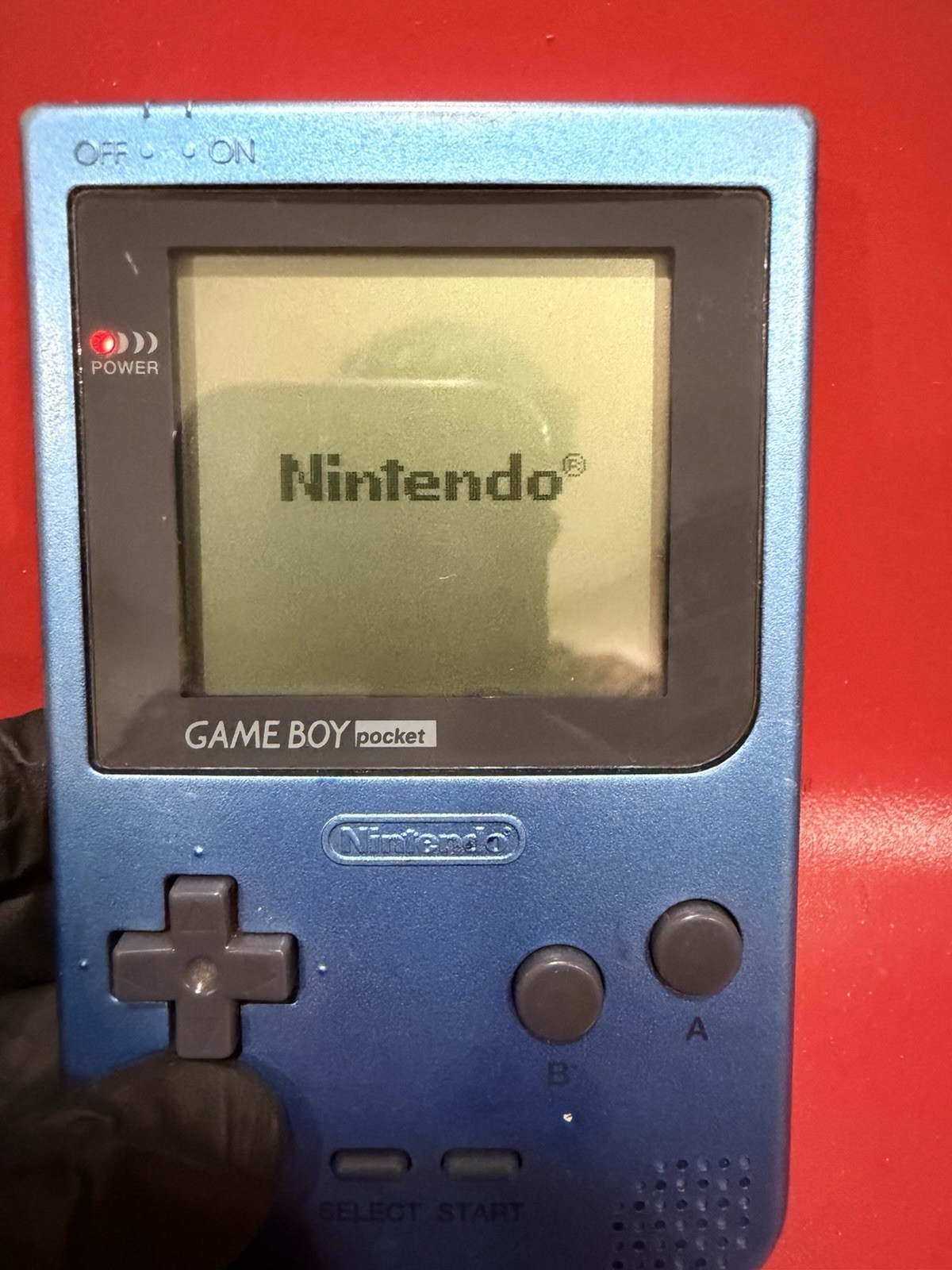 Nintendo Game Boy Pocket Ice Blue Handheld System MGB-001