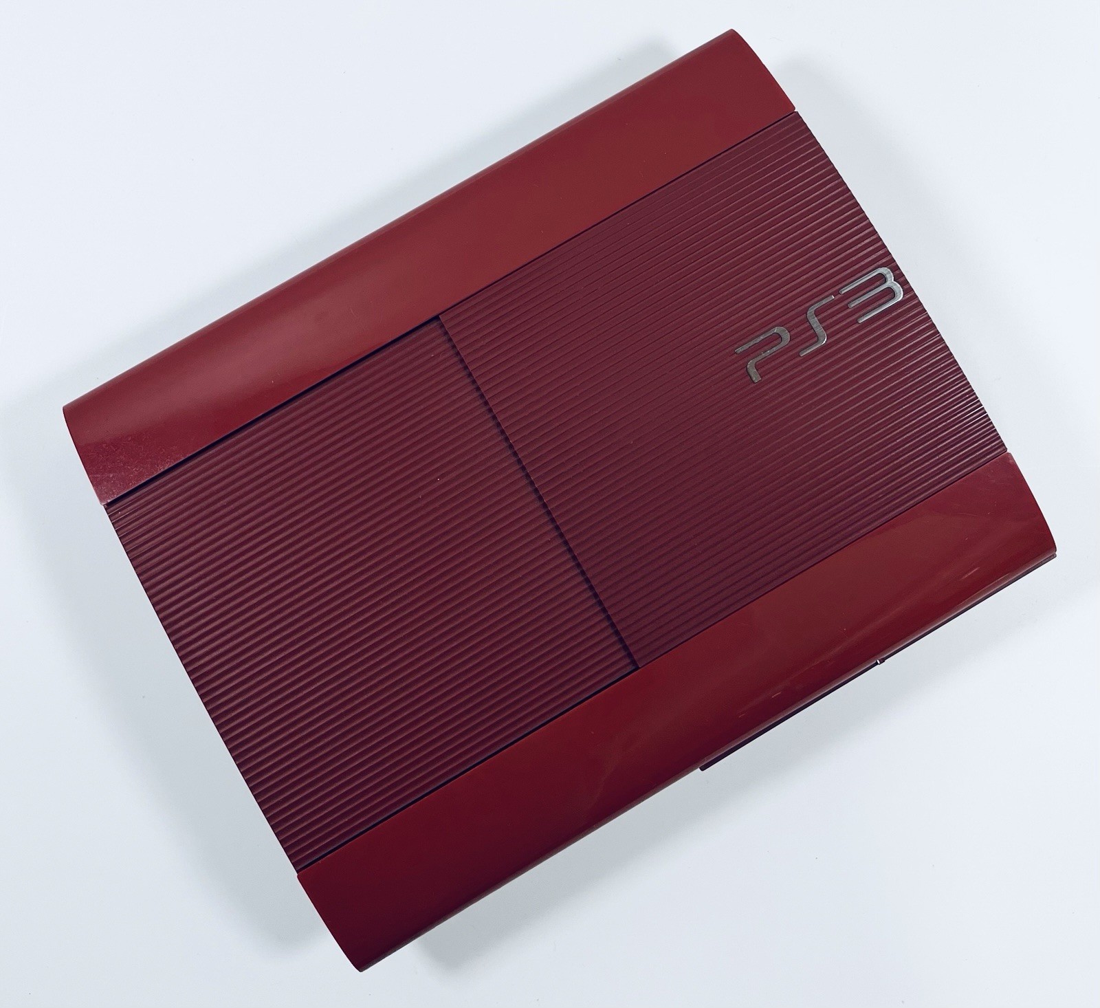 🔥RARE Sony PS3 CECH-4000B 250GB ❤️ Garnet Red 🎮 1 Controller Super Slim Tested