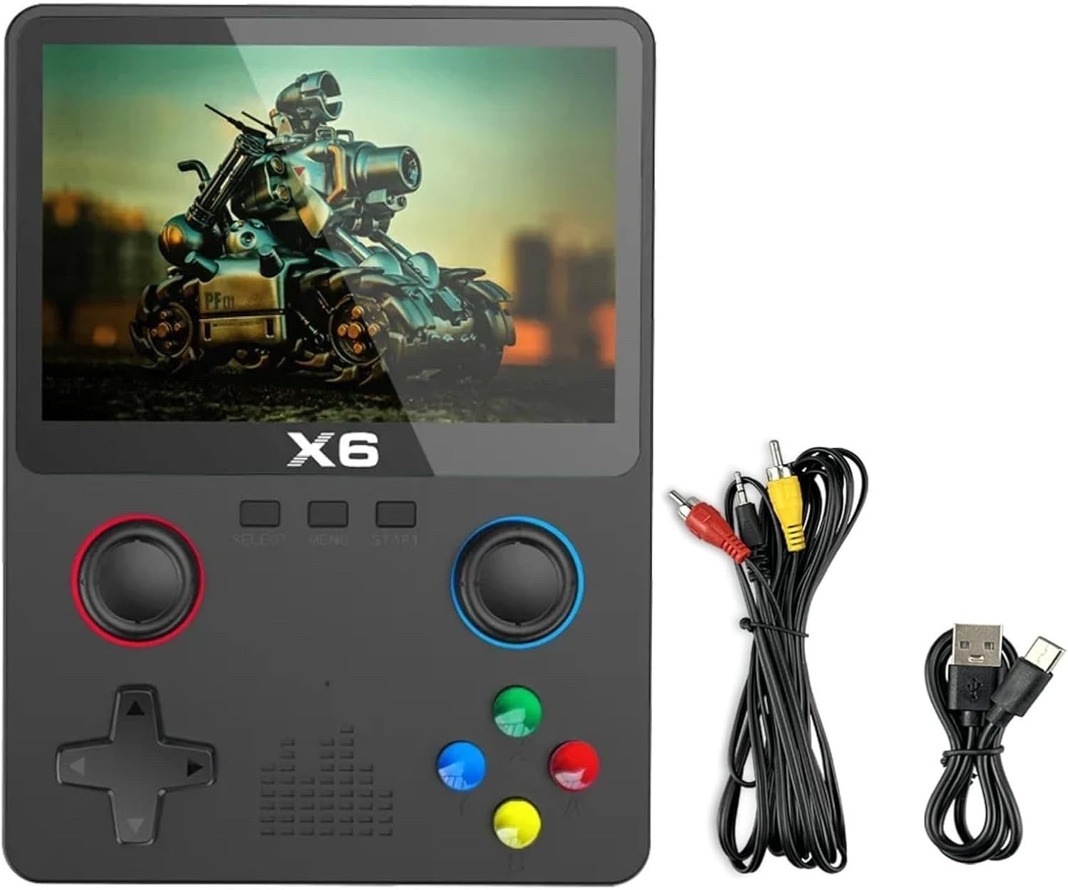 New – X6 Handheld Video Game Console 3.5 In 10000 Games Supports Expansion Cards