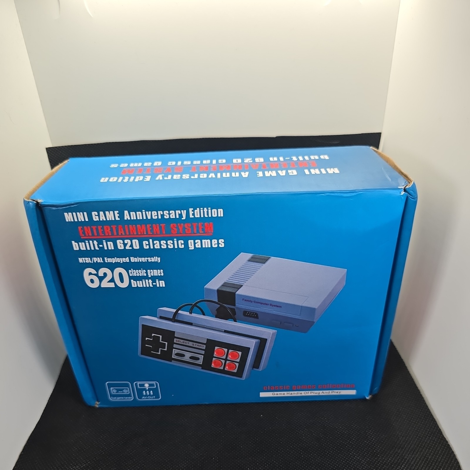 NEW Mini Game Anniversary Edition Classic Built-in 620 Classic Game 2Controllers