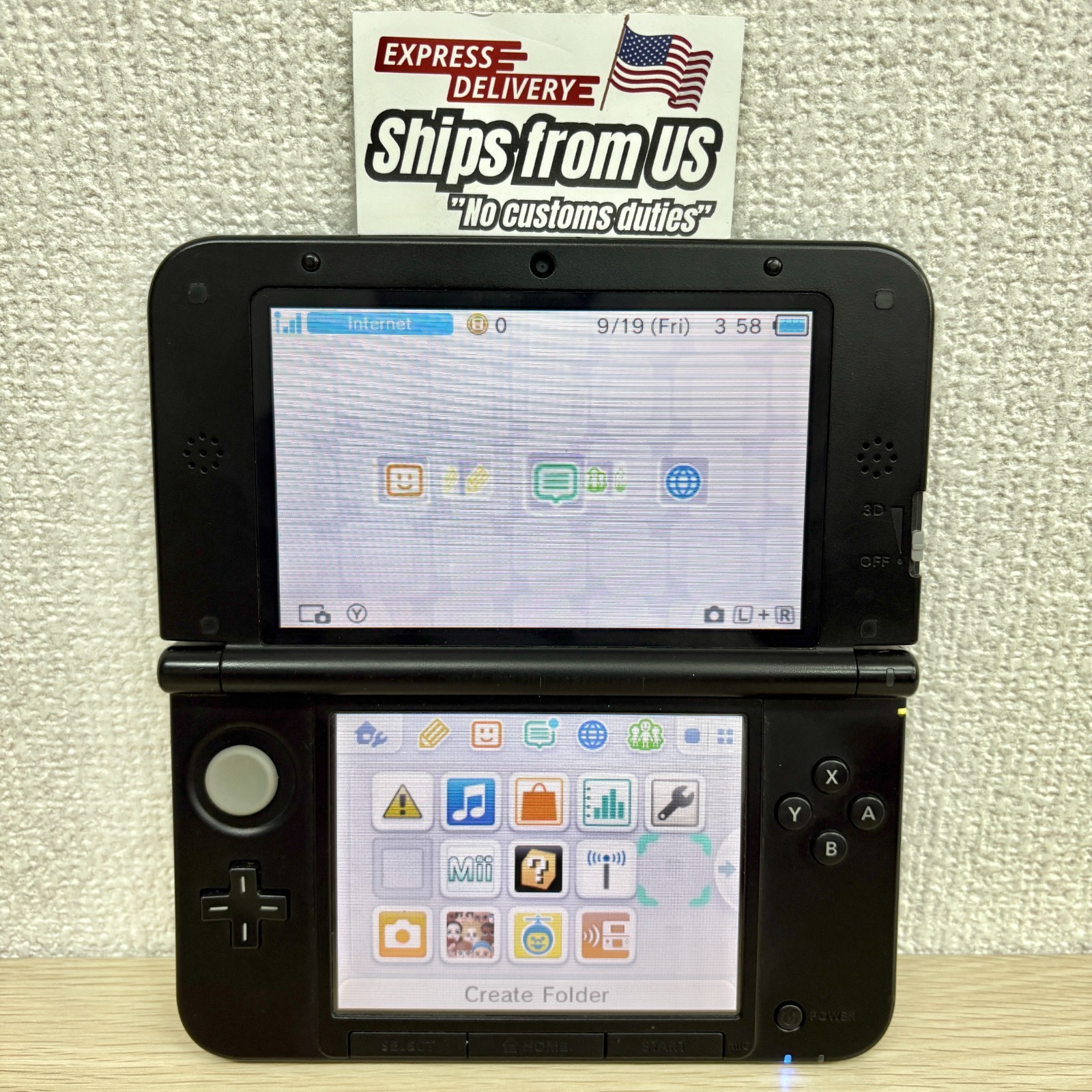 Nintendo 3DS / 3DS XL LL Region Free Console Used RANK A/B U.S Shipping F/S