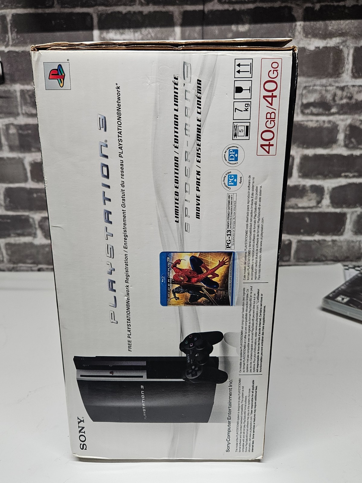 Sony PlayStation 3 40GB Spider-Man 3 Limited Edition CECHG01 CIB + Games