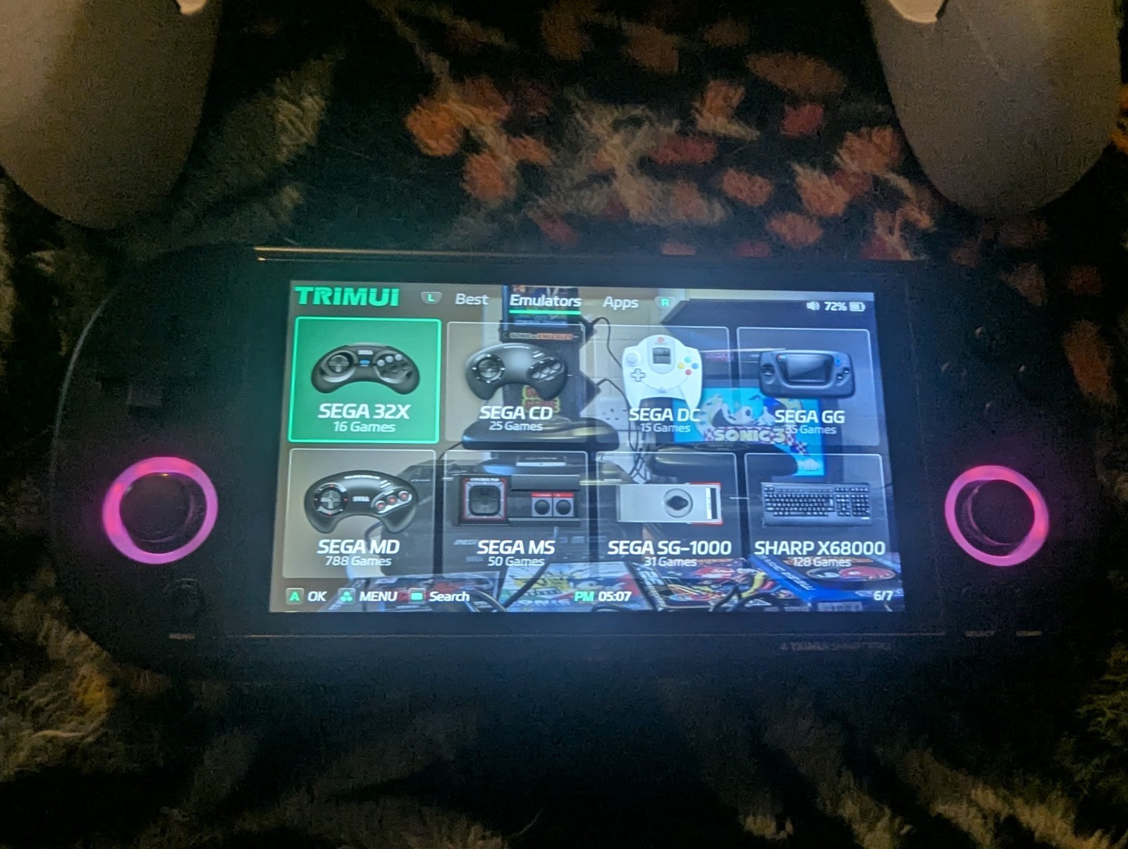 Trimui Smart Pro With Crossmix Os. Two Cases, Screen Protector, And Grip.