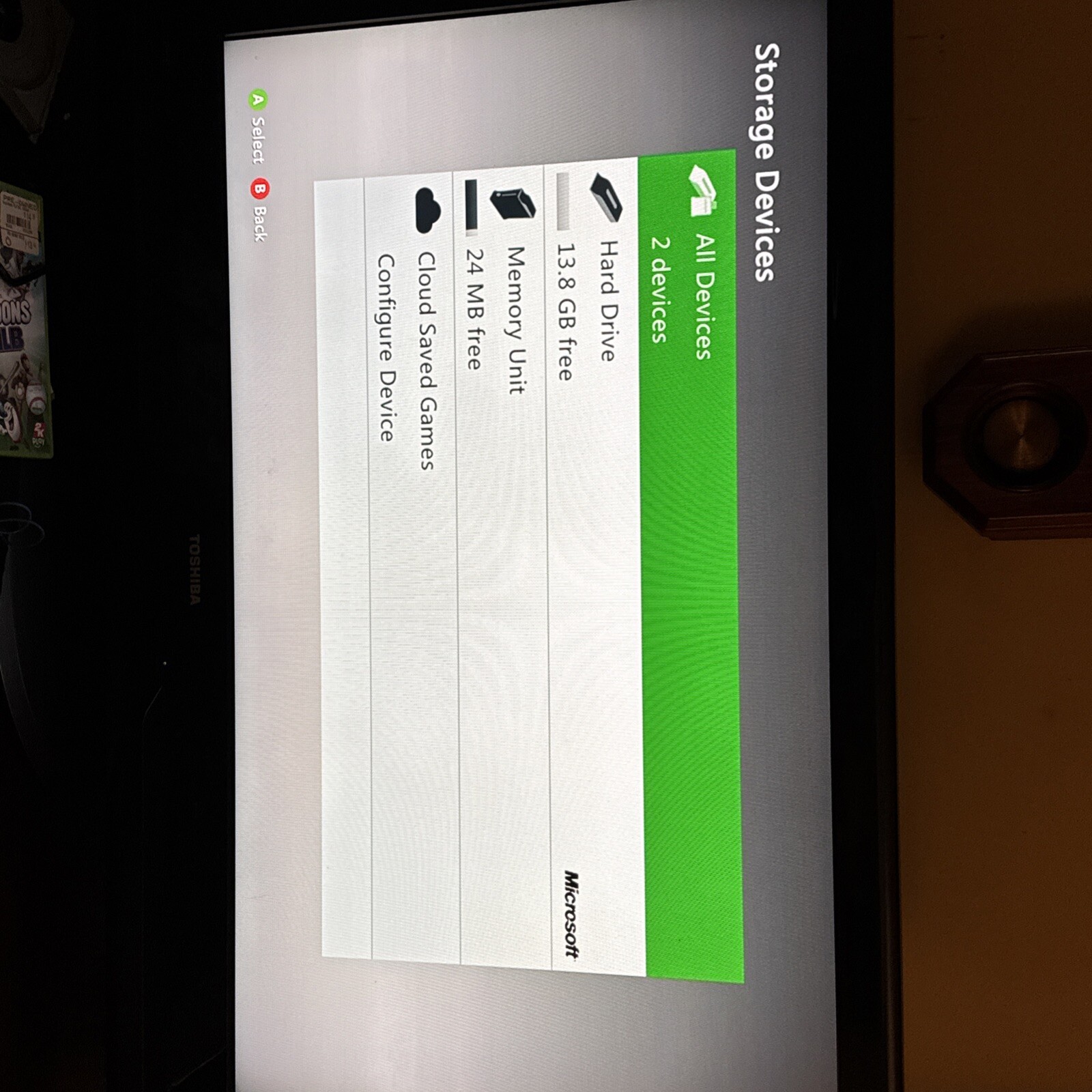 Microsoft Xbox 360 Core System White Console (BK:2.0.1888.0)
