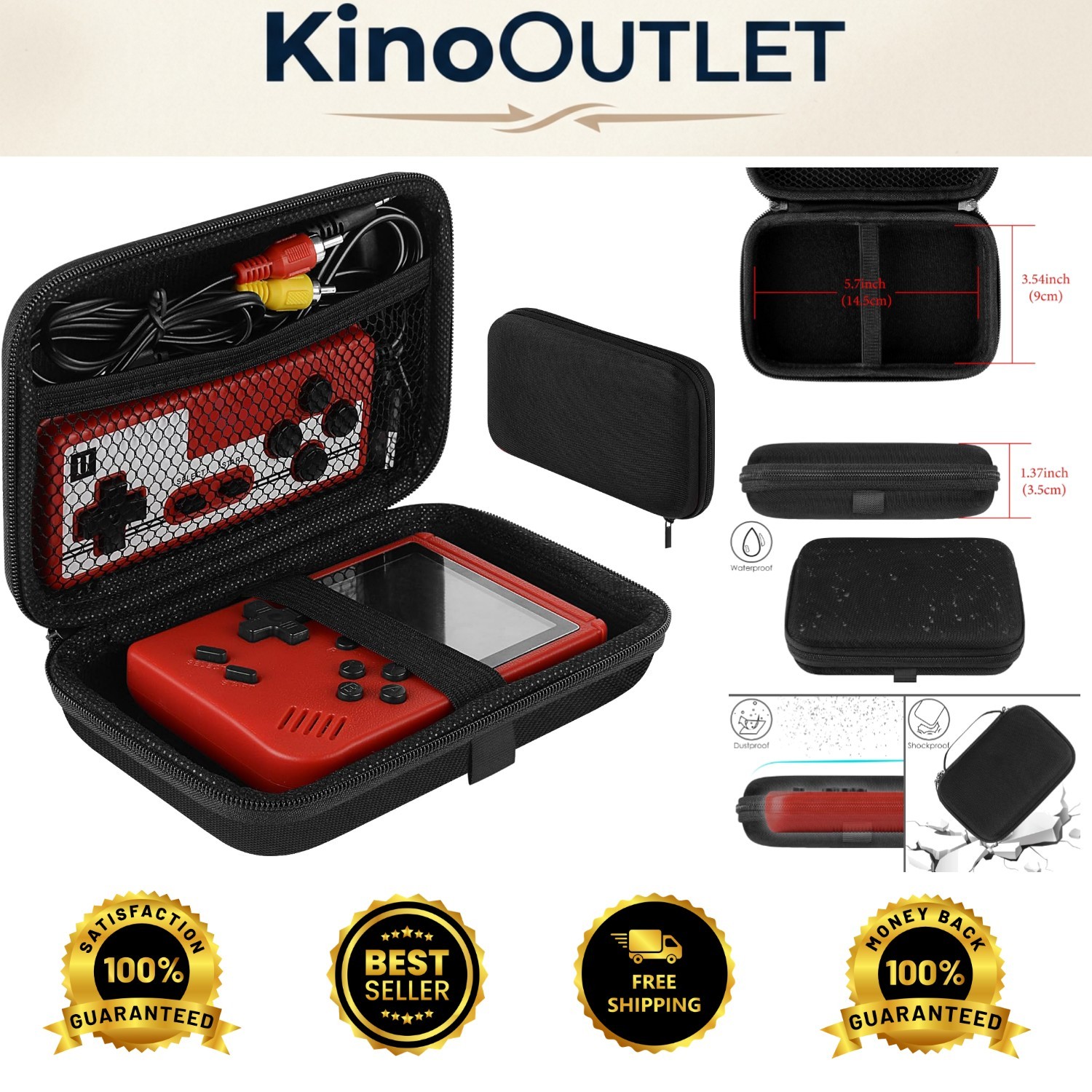 Stylish Portable Game Console Case with Hard Shell – Ideal for Travelers