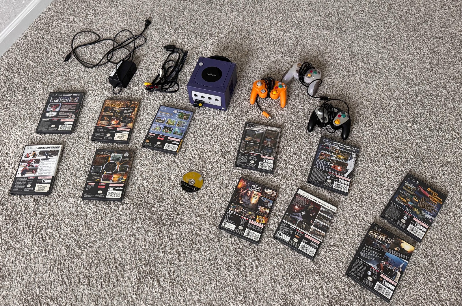 Nintendo Gamecube BUNDLE LOT with 13 games and 3 controllers