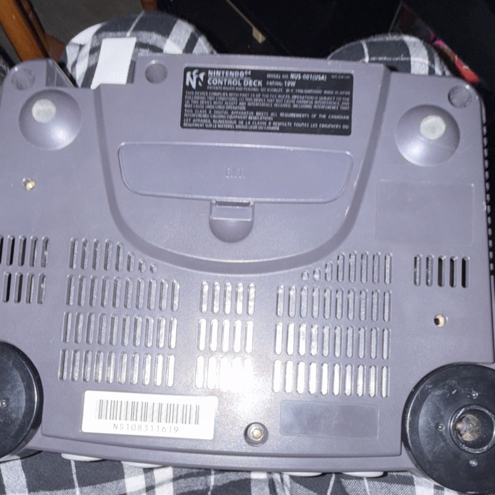Nintendo 64 Gray Console NUS-001 Component RCA w/ Controller Star Wars Game
