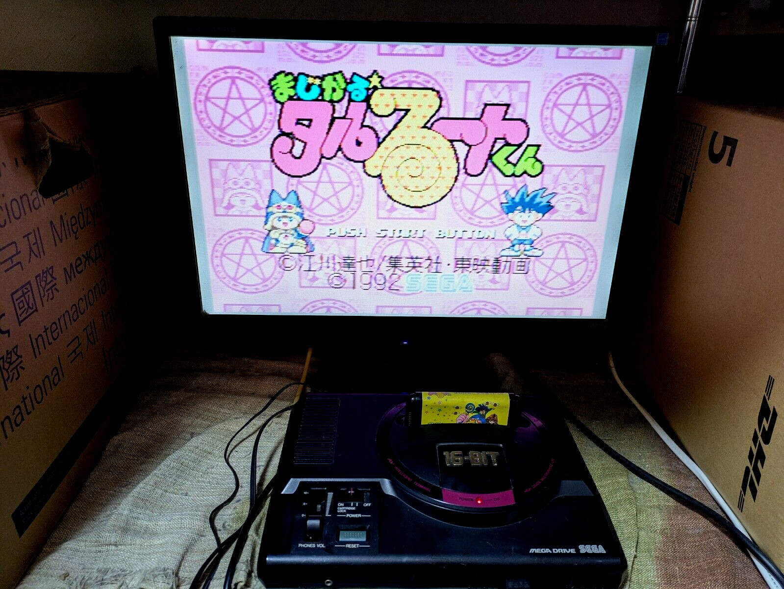 SEGA Mega Drive Console 16BIT Magical☆Taruto-kun Donald Duck Japan