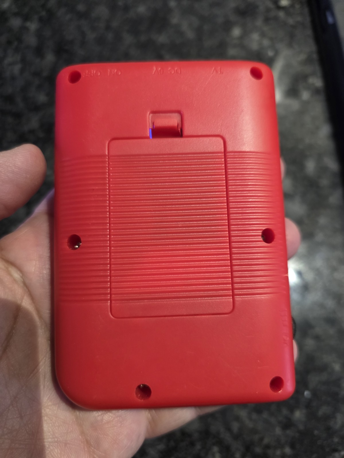 Game Box Plus- Hand Held Game System, Rechargeable Battery, Red Multiple Games
