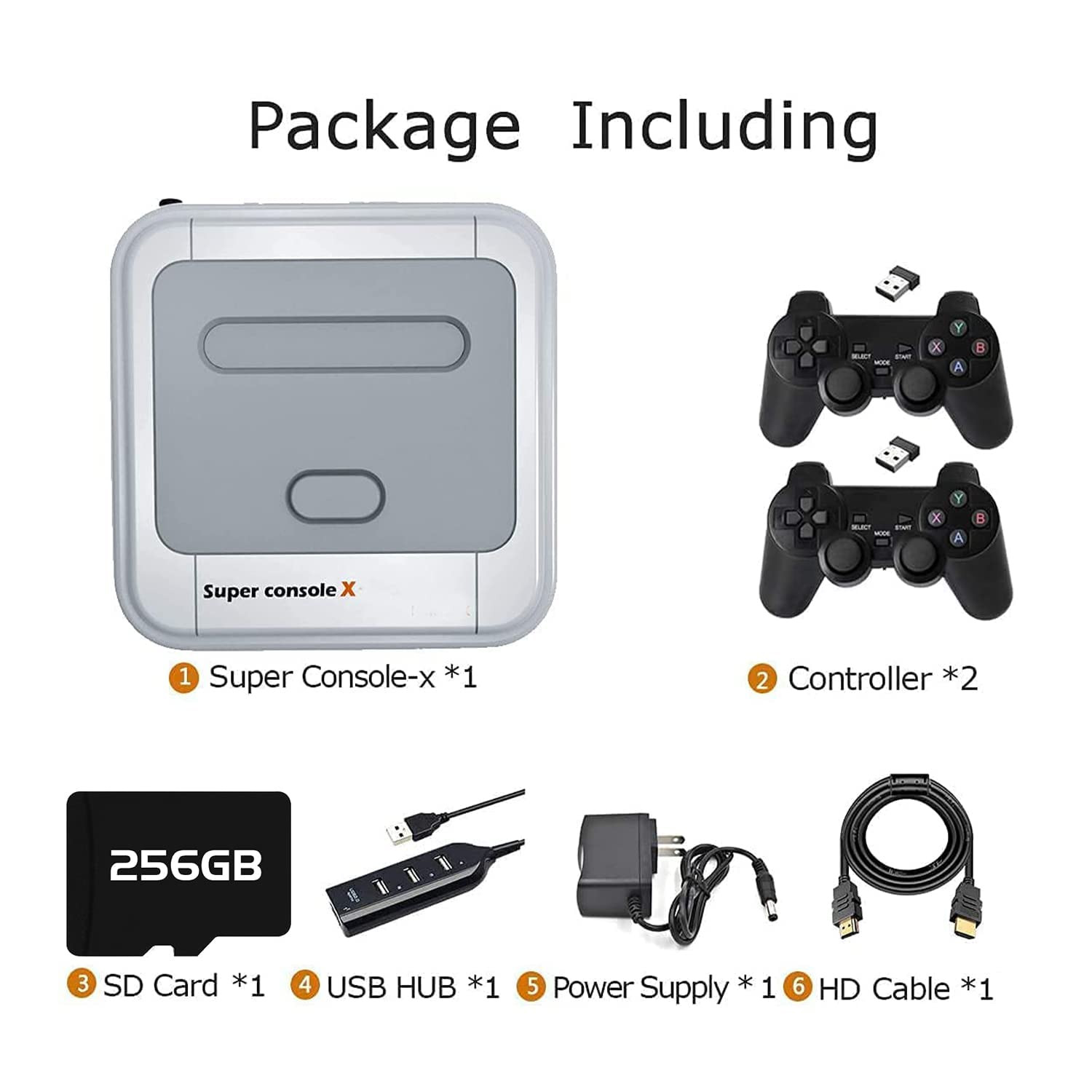 Super Console X with 65,000+ Classic Games Retro Video Game Consoles,Emulator Co
